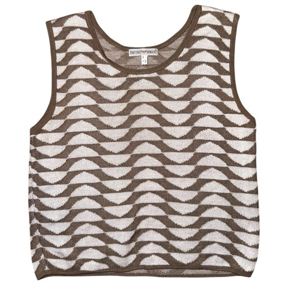 Emporio Armani Tops - EMPORIO ARMANI Vintage Sleeveless Knit Sweater / Vest Size 8